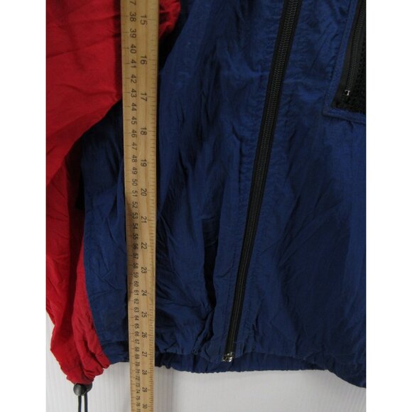 VINTAGE Columbia Jacket Medium Windbreaker Colorblock 90s Packable * - Picture 7 of 15
